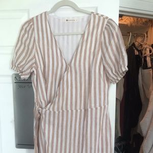 Striped Wrap Dress